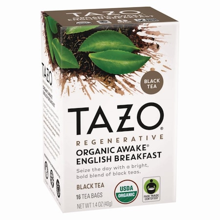 Tazo Tea Bags, Organic Awake English Breakfast, 96PK 10794522003034